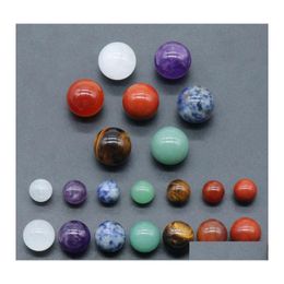 Auto DVR Steen 12 mm 16 mm 20 mm Ronde bal 7 Chakra's Set natuurlijke yoga meditatie ornamenten kralen genezende energie charmes kristaldecoratie geschenk dhtip