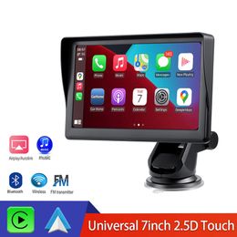 Auto DVR Universele 7 inch Auto Radio Multimedia Video Player Draagbare Draadloze Apple Carplay Bedrade Android Auto Touch Screen voor Auto