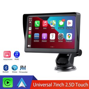 Auto DVR Universele 7 inch Auto Radio Multimedia Video Player Draagbare Draadloze Apple Carplay Bedrade Android Auto Touch Screen voor Auto