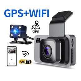 Voiture DVR Wifi Dash Cam HD G-sensor 1296P Caméra de nuit Enregistreur GPS Moniteur de stationnement 24H Registrar Lane Departure Warning