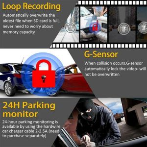 Car DVR WiFi Full HD 1080p Dash Cam View View Vehicle Camera Video Recorder Black Box Auto GPS Parking Monitor Night Vision