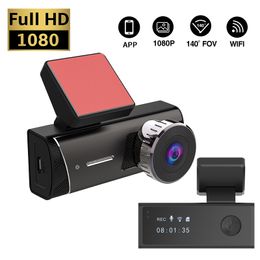 Voiture DVR WIFI Caméra de tableau de bord cachée FHD 1080P Mini caméra de voiture téléphone portable connecté enregistreur vidéo de voiture boîte noire pour Android et IOS