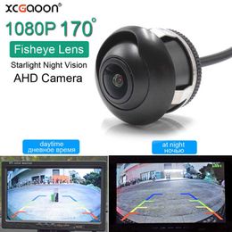 Voiture dvr XCGaoon AHD 1920x1080P Caméra 170 Degrés Fish Eye Lentille Starlight Vision Nocturne HD Véhicule Caméra de ReculHKD230701