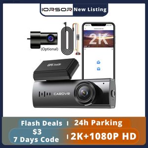 Auto DVR's 2K Dash Cam GPS Wifi Mini Camera voor auto DVR Nachtzicht Dashcam 24 uur parkeermonitor Voor en achter Dubbele Dvr's Videoregistrator Q231115