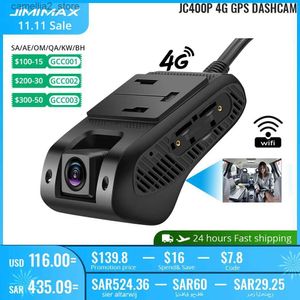 DVR de voiture 4G GPS DashCam voiture DVR JIMIMAX JC400P Wifi Hotspot Vehice Cam 2 flux vidéo en direct coupure de carburant 1080P enregistreur avant à l'intérieur de l'application Q231115