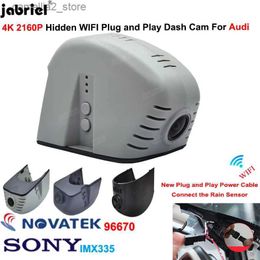 Auto DVR's 4K 2160P Nieuwe Wifi Auto Dvr Dashcam Camera voor audi a1 a3 a4 a5 a6 a7 a8 q3 q5 q7 rs3 rs4 rs5 rs7 tt b5 b6 b7 b8 b9 8v c5 c6 c7 8p Q231115