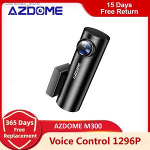 DVR de voiture AZDOME Mini voiture DVR M300 FHD 1296P commande vocale Dashcam avec caméra de voiture WiFi Vision nocturne capteur G 24H moniteur de stationnement Q231115