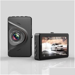 DVR de voiture DVR de voiture DVR X4 3.0 IPS Sn Display Wifi Dash Cam Vue arrière Caméra de vision nocturne Enregistreur vidéo Boîte noire Dashcam GPS Drop Drop Dhzrp