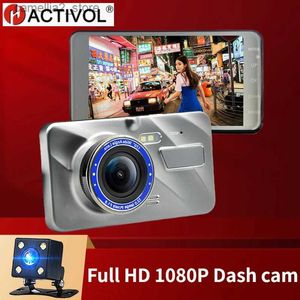 Auto DVR's Auto DVR videorecorder Dash Camera 1080P Achteruitrijcamera Dubbele lens Full HD G-sensor Draagbare cyclusopname Dash Cam Dashcam dvr Q231115