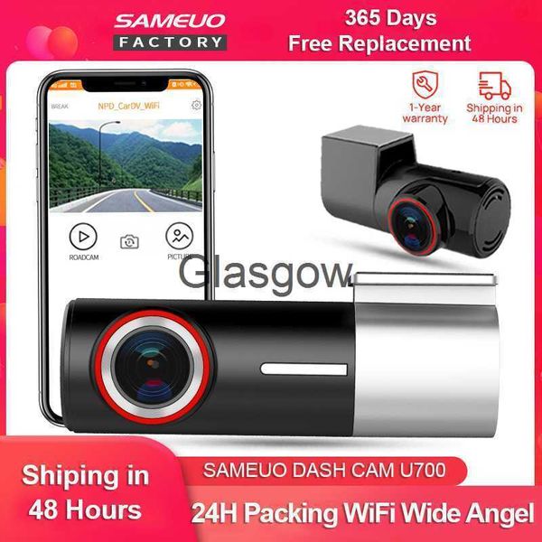 DVR para automóvil Dash Cam Cámara para automóvil Dashcam Auto Dvrs WiFi Video Recorder App Night Vison 24H Estacionamiento Sameuo U700 Cámaras Dvr para automóvil Black Box Cars x0804 x0804