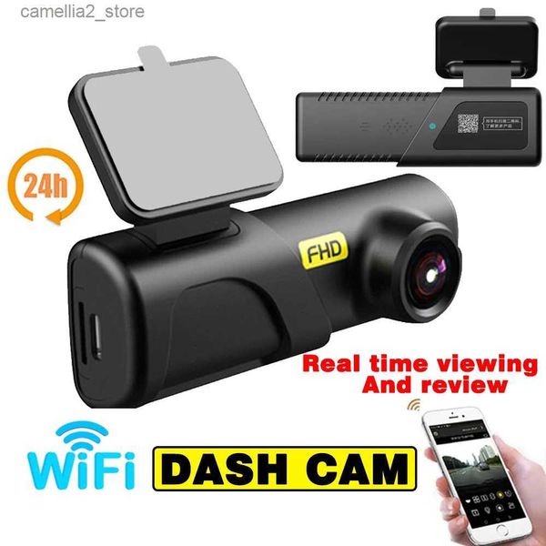 DVR de voiture Dash Cam pour caméra de voiture pour véhicule HD 1080P WiFi USB DVR de voiture pour véhicule Dashcam enregistreur vidéo boîte noire moniteur de stationnement 24H Q231115