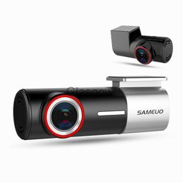 DVR de voiture Dash cam avant et arrière 2K 1440P DVR de voiture wifi Caméra de recul dashcam Enregistreur vidéo vision nocturne 24H Surveillance du stationnement Sameuo x0804 x0804