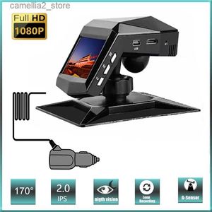 DVR de voiture DashCam HD 1080P Dash Cam vidéo de voiture avec console centrale LCD voiture DVR enregistreur vidéo Vision nocturne 2 pouces IPS Q231115