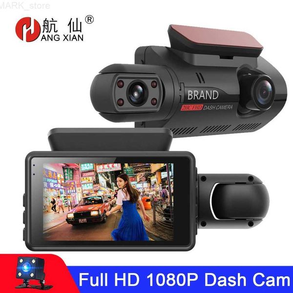 CAR DVRS FHD CAR Cámara DVR DASH Cam Dual Record Dual Recorder Dash Camera 1080p Visión nocturna Monitoreo G-Sensor DashCaml2312.14