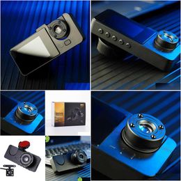 Car Dvrs Nouveau 3 lentilles 1080P 2.0 pouces voiture Dvr Hdinside véhicule Dash Way enregistreur caméscope Dashcam Dvrs enregistreur caméra vidéo Camtrois Dhe2P