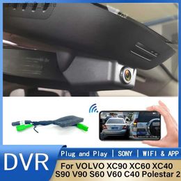 Auto DVR's Nieuw! Plug en play Auto DVR WiFi Dash Cam Camera 170FOV Voor VOLVO XC90 XC60 XC40 S90 V90 S60 V60 C40 voor Polestar 2 Dashcam 1080 P Q231115