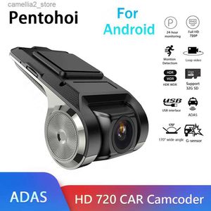 DVR para automóvil Pentohoi Cámara para automóvil HD 1080P Dashcam Grabadora DVR Dash Cam Car Dvr Auto Cámara de visión trasera Vehical Car Cam of Mirror Recorder Q231115