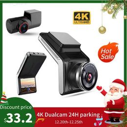 CAR DVRS SAMEMEUO U2000 DASH CAM VOOR EN ACHTER 4K 2160P 2 CAMERA CAR DVR DASHCAM VIDEO RECOSTER Auto Night Vision 24H Parkeermonitorl2312.14