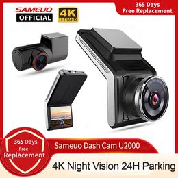 Auto DVR's Sameuo U2000 dash cam voor en achter 4k 2160P 2 camera AUTO dvr dashcam Video Recorder Auto Nachtzicht 24H Parking MonitorHKD230701