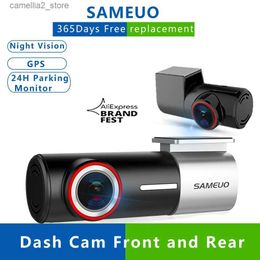 DVR de voiture SAMEUO U700 Dashcam enregistreur de caméra avant et arrière QHD 1944P DVR de voiture avec 2 caméras Dash Cam enregistreur vidéo WiFi moniteur de stationnement 24H Q231115