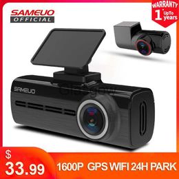 DVR para automóvil Sameuo U750pro Dash Cam Grabadora de video delantera y trasera Dashcam GPS para automóvil dvr con 2 cámaras para grabadora de cámara para automóvil 24H Monitor de estacionamiento x0804 x0804