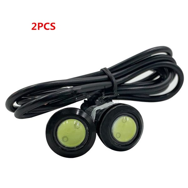 Coche Eagle Eye DRL Led luces de circulación diurna LED 12V respaldo marcha atrás estacionamiento señal perno en tornillo automóviles lámparas DRL 23MM 18MM