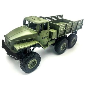 Auto Electric RC Car 1 16 High Speed RC Militaire Truck 2 4G Zeswiel Zeswiel Remote Control Off Road Climbing Voertuigmodel speelgoed voor kinderen Geboorte