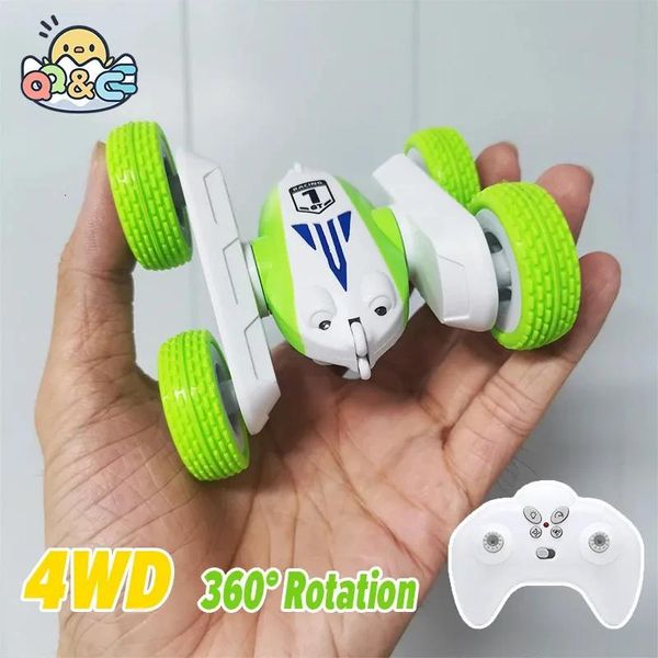 Coche eléctrico/RC Car est Mini RC Stunt Car de doble cara 2,4G 4WD Radio Control remoto Tumbling Driving regalo para el coche juguetes electrónicos para niños