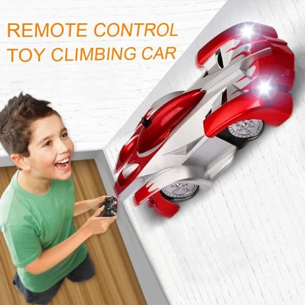 Voiture Électrique/RC Voiture RC Voiture Avec Lumières LED 360 Rotation Cascadeur Dérive Mini Terre Mur Double Mode Marche Escalade RC VOITURE Jouets Garçon Noël