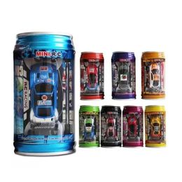 Auto Electric/RC CAR RC Creative Coke Can Mini Remote Control Cars Collection Radio Controlled Vehicle Toy For Boys Kids Gift in Radom