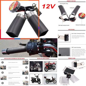 auto-elektronica motorfiets verwarmde handgrepen grips atv sneeuwscooter stuurverwarming warmer kit voor suzuki yamaha verwarmd stuurwiel 12v universeel