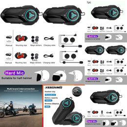 Appareil de communication électronique pour voiture et moto, appareil de communication pour casque, Intercom Bluetooth pour 2 motocyclistes, étanche IP67, Communication sans fil