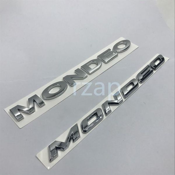 Emblème de voiture pour Ford Mondeo 3D Lettres Logo badge Arrière Coffre Couvercle Nom Plaque Argent Autocollant250w