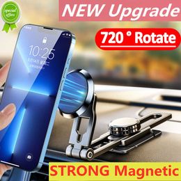 Soporte magnético extensible para teléfono de coche, soporte para teléfono inteligente con imán giratorio 2023 720 para iPhone 14 13 12 Pro Max Samsung Xiaomi