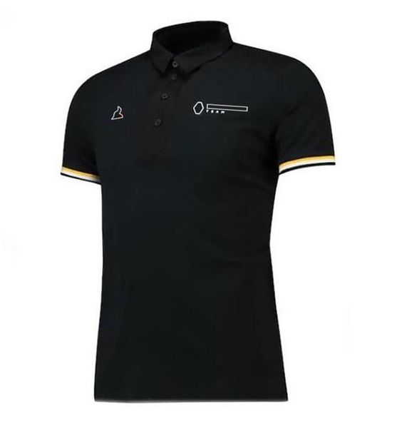 Versión de ventilador de coche traje de equipo traje de carreras F1 camiseta de manga corta para hombre Polo de secado rápido solapa coche club mono de ventilador de coche 242j