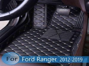Tapis de sol de voiture pour Ford Ranger 2019 2018 2017 2016 2015 2014 2013 2012, tapis de sol de voiture, accessoires d'intérieur automobile W22038414582