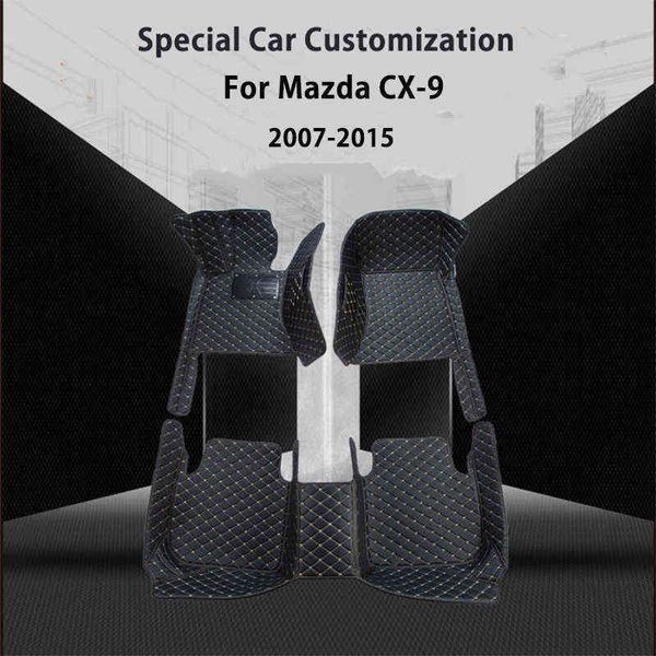 Alfombrillas de coche para Mazda CX-9 CX9 2015 2014 2013 2012 2011 2010 2009 2008 2007 accesorios interiores estilo personalizado H220415