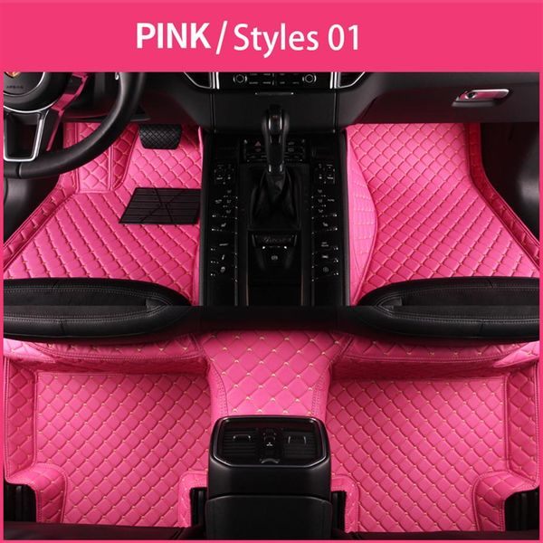 Alfombrillas de coche para Mercedes Benz A B C E G S R S clase CLA GLC ML GLA GLE GL GLK W211 W212 W213, estilo especial para mujer Pink226r