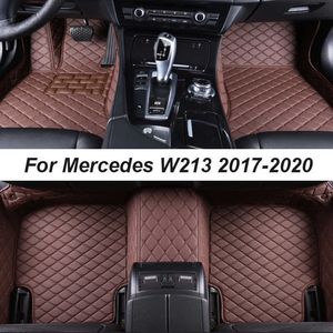 Auto-vloermatten voor Mercedes W213 2017-2020 Dropshipping Center Auto interieur accessoires Lederen tapijten Tapijten voetblokken R230307