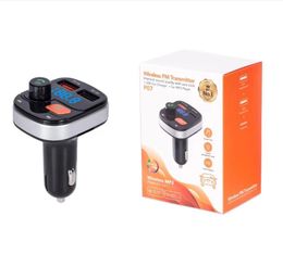 Car FM Transmitter 5.0 kits Bluetooth Wireless MP3 Player Efecto estéreo Disco de sonido U Car Music EQ Lossless 3.1a Cargador