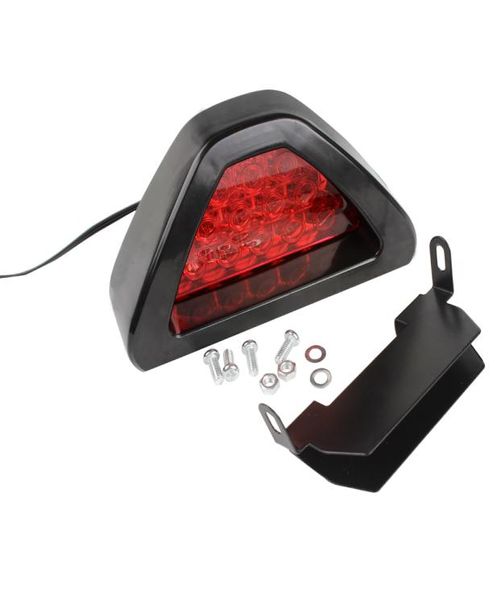 Lámpara antiniebla para coche, bombillas LED intermitentes, luz trasera triangular, luz de freno roja, Universal, trasera para motocicleta, ATV, camión, SUV3457154