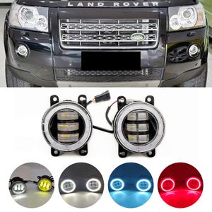 Ensemble de phares antibrouillard LED Angel Eye DRL, 12V, pour Land Rover Freelander 2 LR2 FA 2006 – 2014