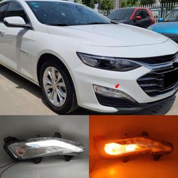 Auto -mistlampen draaien signaallicht voor Chevrolet Chevy Malibu 2019 2020 Turn Signal LED Daytime Running Light 84575553 84575552