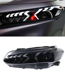 Ensemble de phares de voiture pour Honda 11e génération 20 22 – 2023 Civic, lentille LED, feu de circulation diurne, clignotant