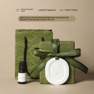 Autogeur Geurige Steen Jasmijn Geurende Groene Thee Blijvende Thuis DualUse Aromatherapie Kaart Hanger 240103