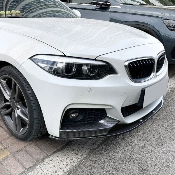 Voiture avant pour pare-chocs spoiler kit de carrosserie pour les lèvres de carrosserie de pare-chocs pour la BMW 2 séries F22 / F23 M235I M240i M-Sport 2014-2021 Tuning Black