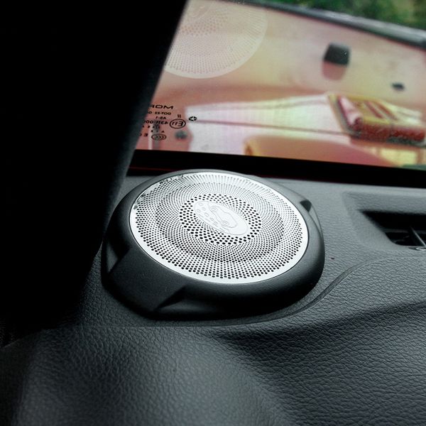 Tablero delantero de coche, cubierta decorativa de altavoz de pilar, embellecedor de acero inoxidable para Jeep Wrangler 2015-2017, accesorios interiores de coche 2575