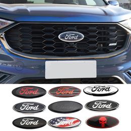 Auto Grille Hood Emblem Achterklep Kofferbak Badge Sticker Sticker Voor Ford F150 F250 F350 Edge Explorer Ranger1741