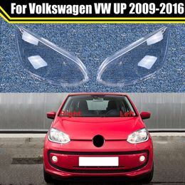 Couvercle de phare avant de voiture en verre, coque d'abat-jour transparente pour VW UP 2009 – 2016, boîtier d'éclairage automobile