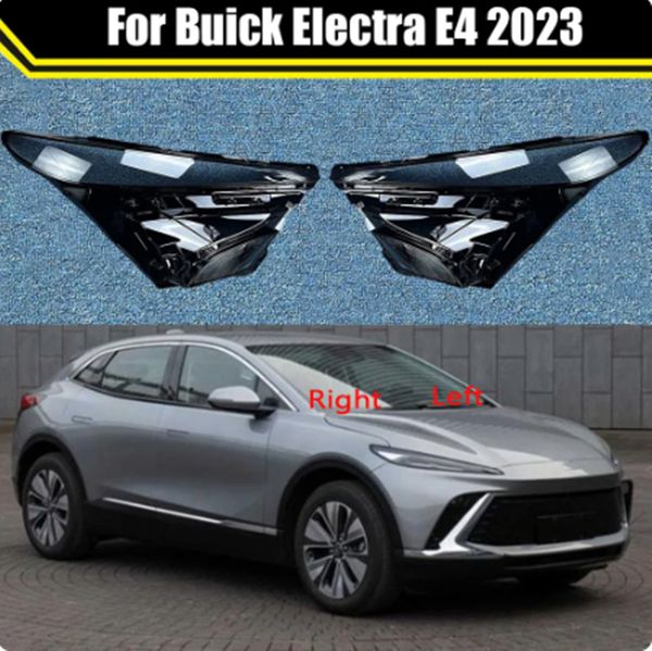 Coque de phare avant de voiture en verre, abat-jour Transparent, couvercle de phare pour Buick Electra E4 2023, boîtier d'éclairage automobile